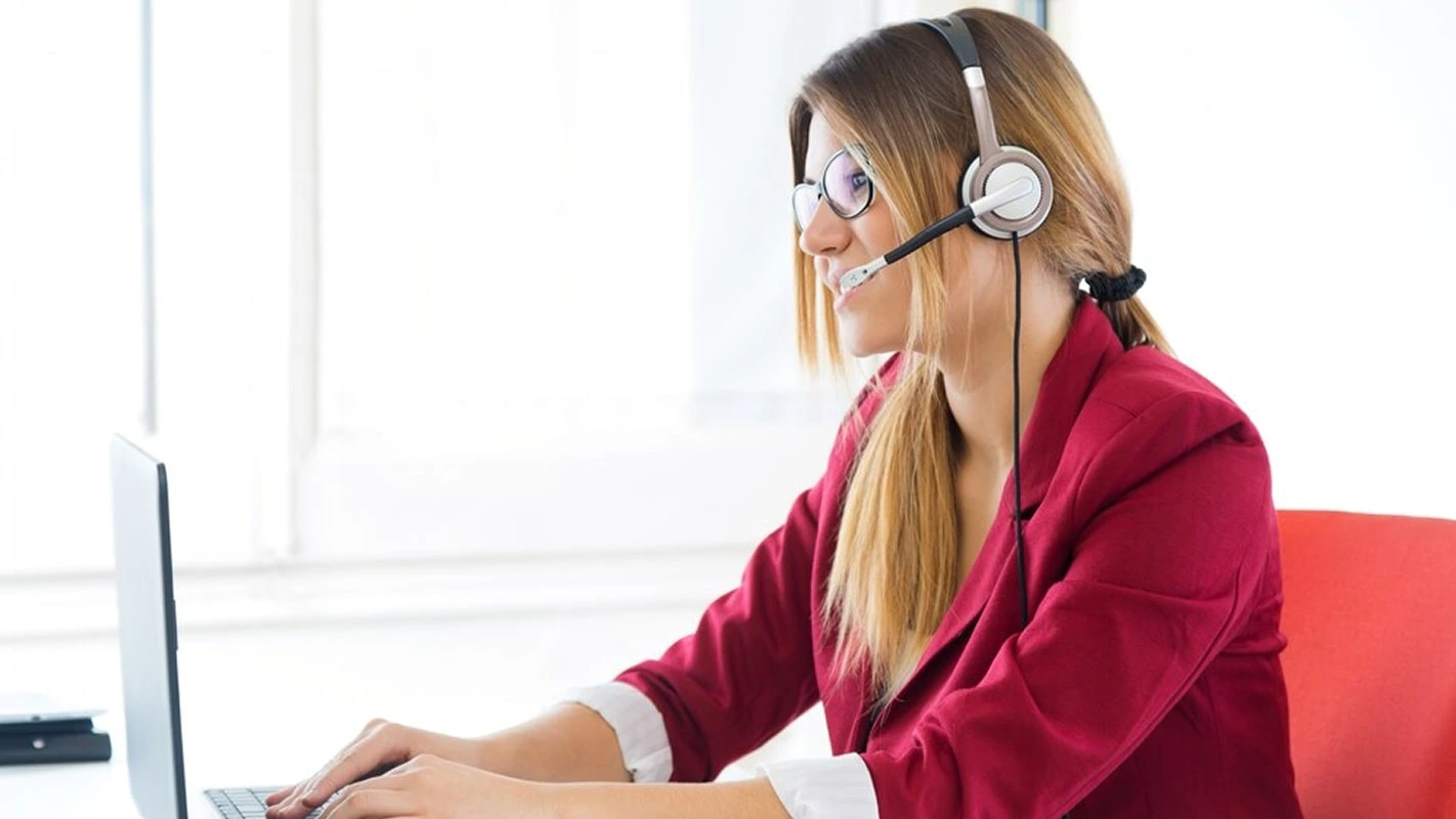 A man with the headset
